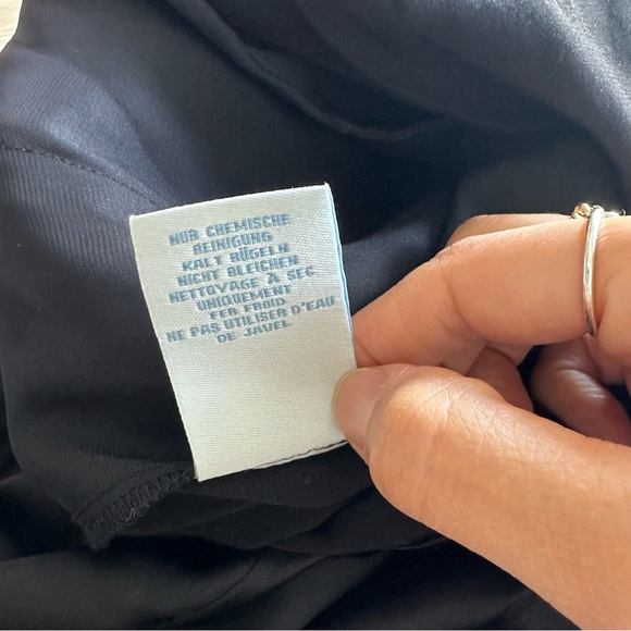 Boden // Black V neck High-waist wide leg jumpsuit Size 6 - Picture 11 of 12